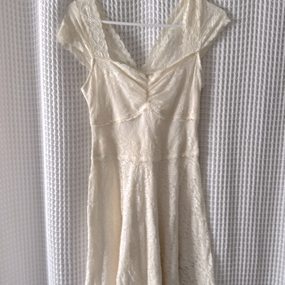 Off-white Lace Abercrombie Dress